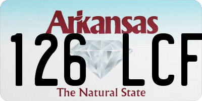 AR license plate 126LCF