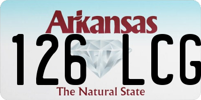 AR license plate 126LCG
