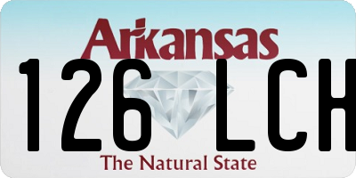 AR license plate 126LCH