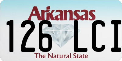 AR license plate 126LCI