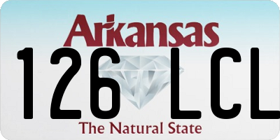 AR license plate 126LCL