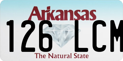 AR license plate 126LCM
