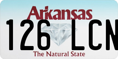 AR license plate 126LCN