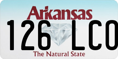 AR license plate 126LCO