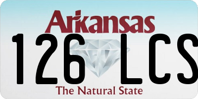 AR license plate 126LCS