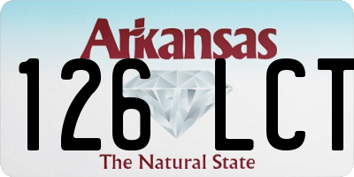 AR license plate 126LCT
