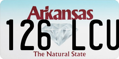 AR license plate 126LCU