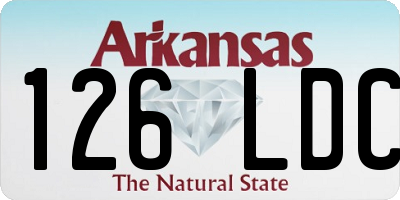 AR license plate 126LDC