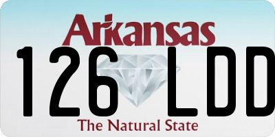 AR license plate 126LDD