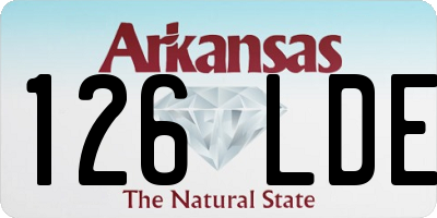 AR license plate 126LDE