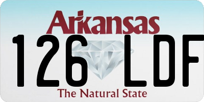 AR license plate 126LDF