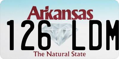 AR license plate 126LDM