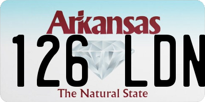 AR license plate 126LDN