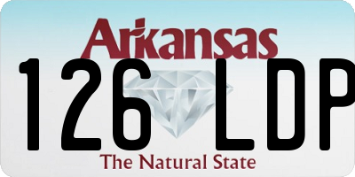 AR license plate 126LDP
