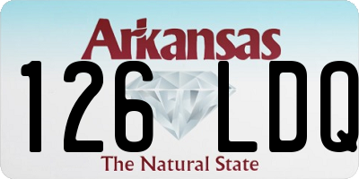 AR license plate 126LDQ