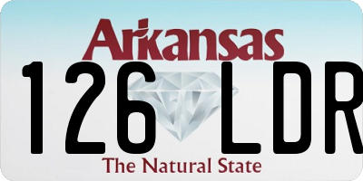 AR license plate 126LDR