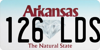 AR license plate 126LDS