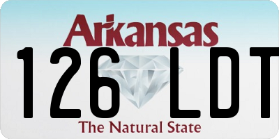 AR license plate 126LDT