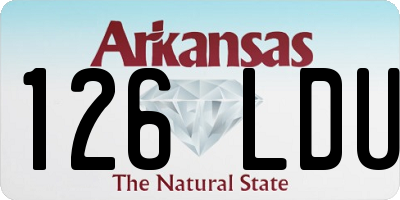 AR license plate 126LDU