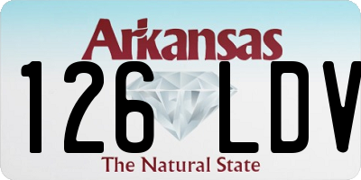 AR license plate 126LDV
