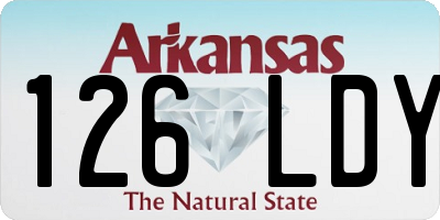 AR license plate 126LDY