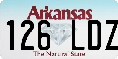 AR license plate 126LDZ