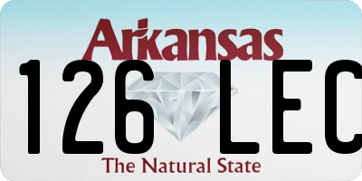 AR license plate 126LEC