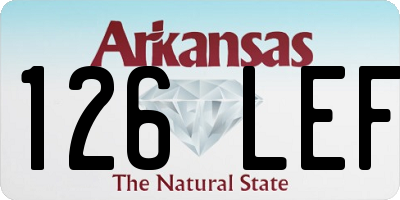 AR license plate 126LEF