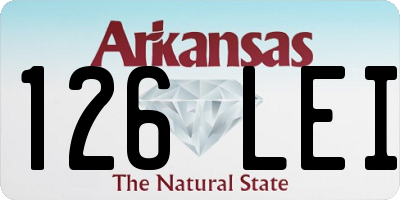 AR license plate 126LEI