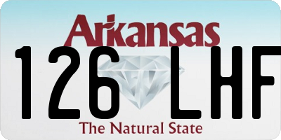 AR license plate 126LHF