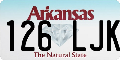 AR license plate 126LJK