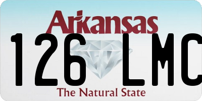 AR license plate 126LMC