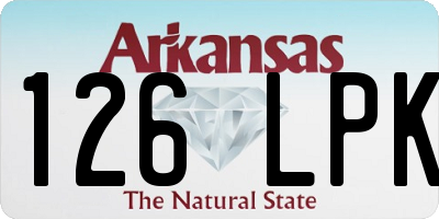 AR license plate 126LPK