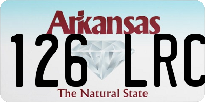 AR license plate 126LRC