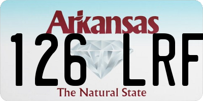 AR license plate 126LRF