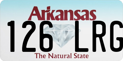 AR license plate 126LRG