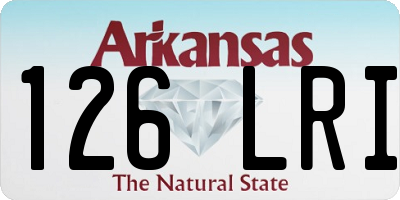 AR license plate 126LRI
