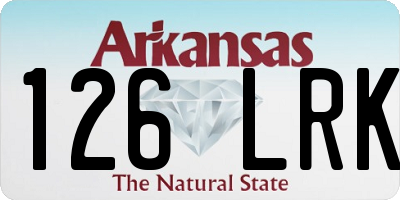 AR license plate 126LRK