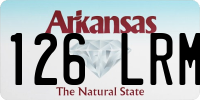 AR license plate 126LRM