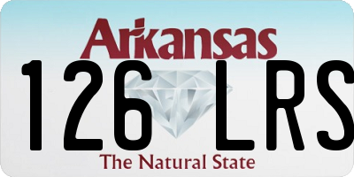 AR license plate 126LRS