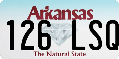 AR license plate 126LSQ