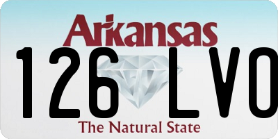 AR license plate 126LVO