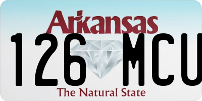 AR license plate 126MCU