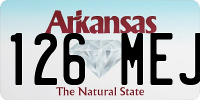 AR license plate 126MEJ