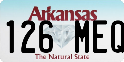 AR license plate 126MEQ