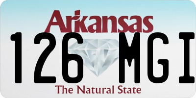 AR license plate 126MGI