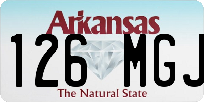 AR license plate 126MGJ