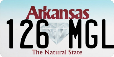 AR license plate 126MGL