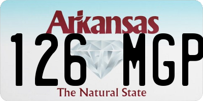 AR license plate 126MGP