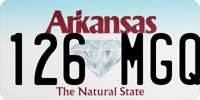 AR license plate 126MGQ